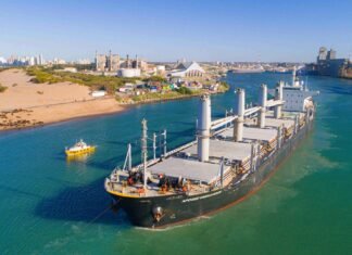 Puerto Quequén empezó el año con récord